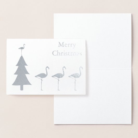 Funny Flamingo Christmas Folienkarte (Anzeige)