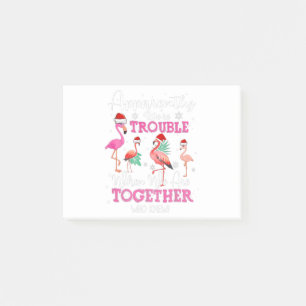 Funny Flamingo Christmas Post-it Klebezettel