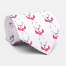 Funny Flamingo Christmas Rentier Pattern