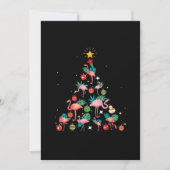 Funny Flamingo Christmas Tree Save The Date (Vorderseite)