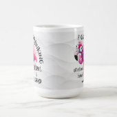 Funny Flamingo Coffee Tasse, Overthinkers Gift Kaffeetasse (Mittel)