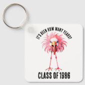 Funny Flamingo Custom School Class Wiedersehen Schlüsselanhänger (Vorderseite)