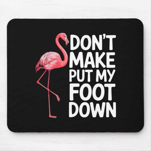 Funny Flamingo Design For Men Women Kids Bird Nk F Mousepad (Vorne)
