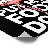 Funny flamingo dont make me put my foot down Funny Poster (Ecke)