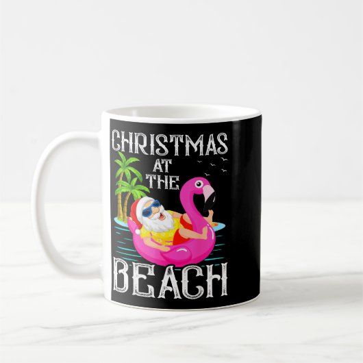 Funny Flamingo Float Santa Claus Christmas At The Kaffeetasse (Links)