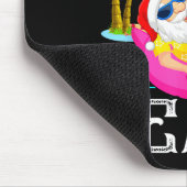 Funny Flamingo Float Santa Claus Christmas At The Mousepad (Ecke)