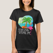 Funny Flamingo Flocking Around The Christmas Tree T-Shirt (Vorderseite)