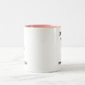 Funny Flamingo Flocking Verleihtes Geschenk Kaffee Zweifarbige Tasse (Mittel)