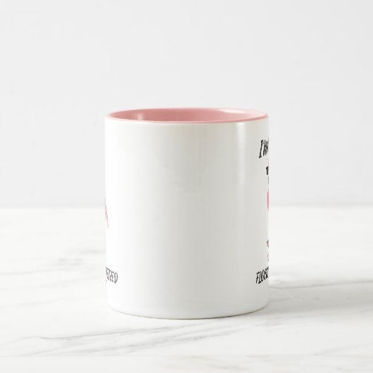 Funny Flamingo Flocking Verleihtes Geschenk Kaffee Zweifarbige Tasse (Mittel)