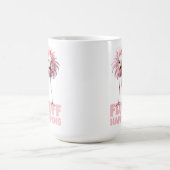 Funny Flamingo Fluff Happens Kaffeetasse (Mittel)