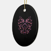 Funny Flamingo Halloween Keramik Ornament (Links)