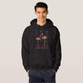 Funny Flamingo Lights gequetscht Ugly Sweater Chri Hoodie (Vorne ganz)