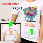 Funny Flamingo Pickleball Tri-Blend Shirt