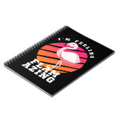 Funny Flamingo Pun Gefühl Flverblüffend Notizblock (Linke Seite)