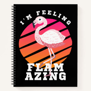 Funny Flamingo Pun Gefühl Flverblüffend Notizblock