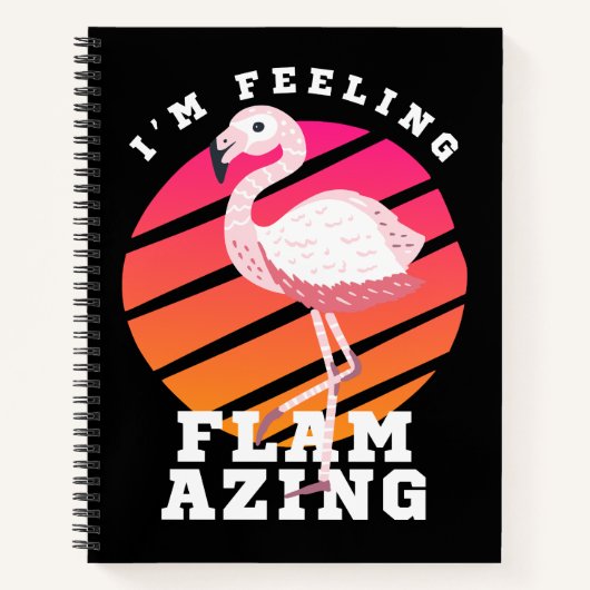 Funny Flamingo Pun Gefühl Flverblüffend Notizblock (Vorderseite)