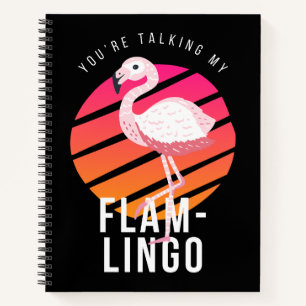 Funny Flamingo Pun Notizblock