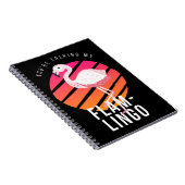 Funny Flamingo Pun Notizblock (Rechte Seite)
