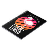 Funny Flamingo Pun Notizblock (Linke Seite)