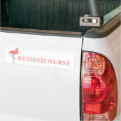 Funny Flamingo Remüde Nurse Autoaufkleber (Auf Lkw)