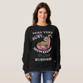 Funny Flamingo Sloths Sarcastic Zitat Sweatshirt (Vorne ganz)