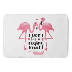 Funny Flamingo Spaß - ich gebe keinen Flieger Badematte