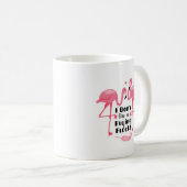 Funny Flamingo Spaß - ich gebe keinen Flieger Kaffeetasse (VorderseiteRechts)