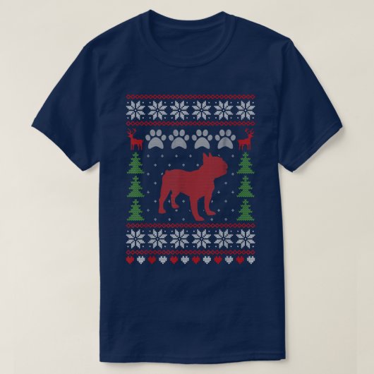 Funny Flamingo Ugly Sweater Christmas Animals Ligh T-Shirt (Design vorne)