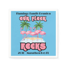 Funny Flamingo Unsere Flock Rocks