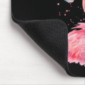 Funny Flamingo Watercolor Christmas Secret Santa H Mousepad (Ecke)