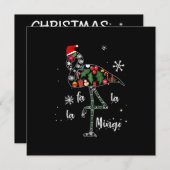 Funny Flamingo Weihnachten Weihnachten Weihnachten Einladung (Vorne/Hinten)