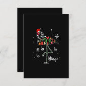 Funny Flamingo Weihnachten Weihnachten Weihnachten RSVP Karte (Vorne/Hinten)