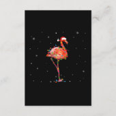Funny Flamingo Weihnachts Light Apparel Niedliche  Begleitkarte (Vorderseite)