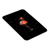 Funny Flamingo Weihnachts Light Apparel Niedliche Magnet (Rechte Seite)