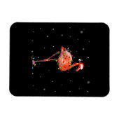 Funny Flamingo Weihnachts Light Apparel Niedliche Magnet (Horizontal)