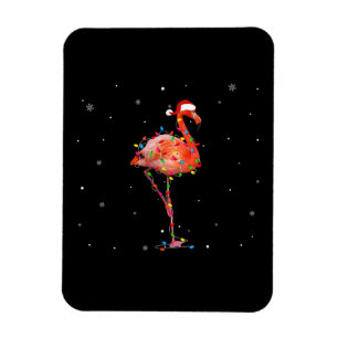 Funny Flamingo Weihnachts Light Apparel Niedliche Magnet