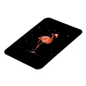 Funny Flamingo Weihnachts Light Apparel Niedliche Magnet (Linke Seite)