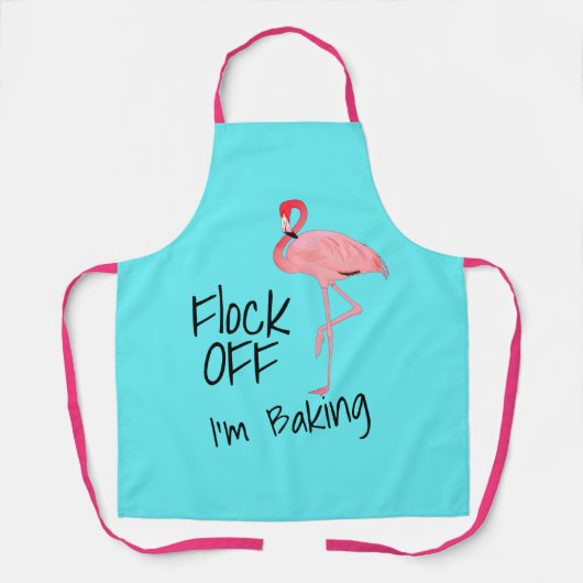 Funny Flamingo Zitat zur Einstellung Schürze (Vorderseite)