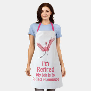 Funny Flamingo Zitat zur Einstellung Schürze