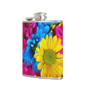 Funny Flask Flask farbenfrohe Blume pink Flachmann (Links)