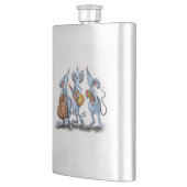 Funny Flask mit Maus-Musikband Flachmann (Links)