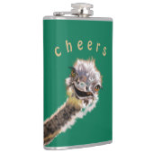Funny Flask spielerischer Straußenjammer - Dein Te Flachmann (Rechts)