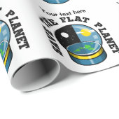 Funny Flat Earth Geschenkpapier (Rolleneckpunkt)