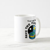 Funny Flat Earth Kaffeetasse (VorderseiteRechts)
