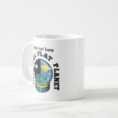 Funny Flat Earth Kaffeetasse (Vorderseite Links)