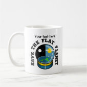 Funny Flat Earth Kaffeetasse (Links)