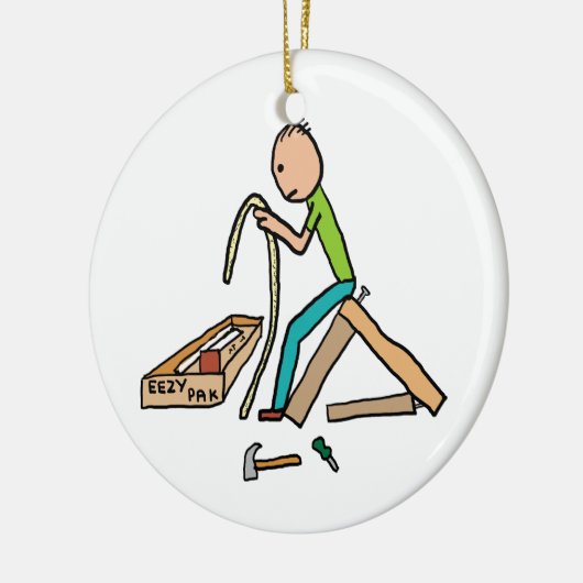 Funny Flat Pack Self-Assembly Keramik Ornament (Links)