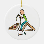 Funny Flat Pack Self-Assembly Keramik Ornament (Hinten)