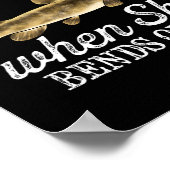 Funny Flathead Catfish Fischen Süßwasser Fisch Gra Poster (Ecke)