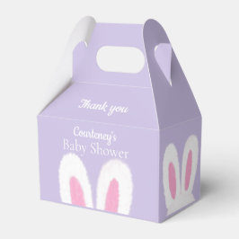 Funny flauschig bunny Baby Shower Geschenkschachtel